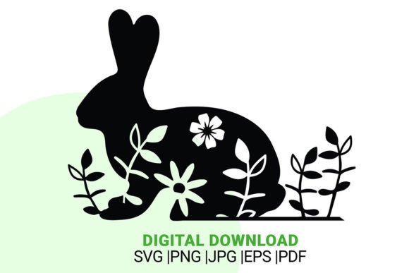 Easter Bunny Silhouette, SVG Cricut