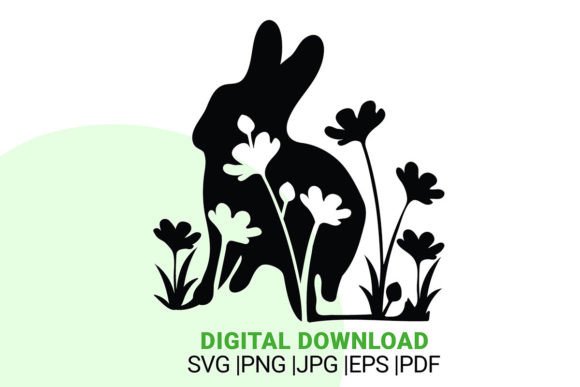 Easter Bunny Silhouette, SVG, Rabbit