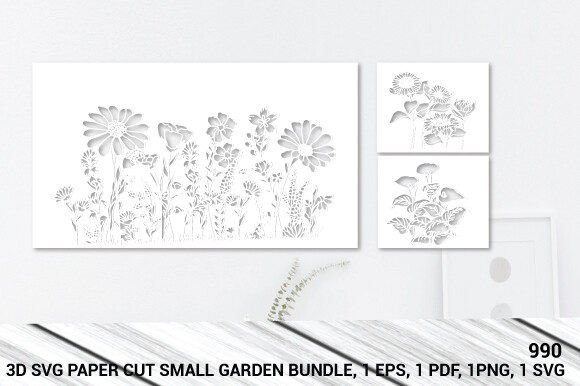 Floral Garden Wall Art Design SVG 990