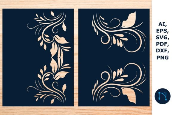 Floral Greeting Card Cutting SVG Bundle