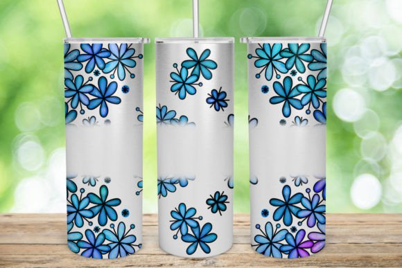 Floral Sublimation Flowers Design 20 Oz