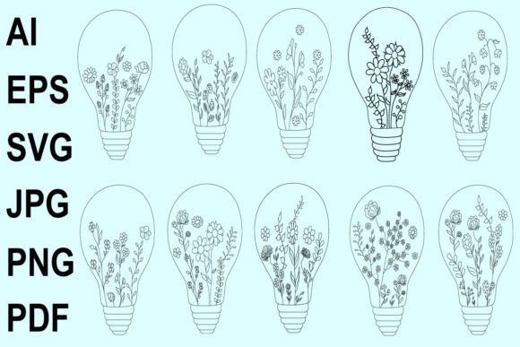 Flower Line Art Vol.3: Clean, Versatile, and Embroidery-Ready