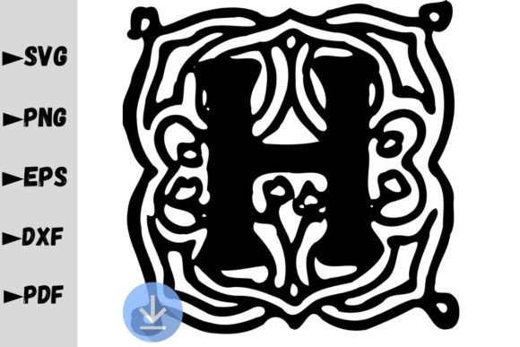 Monogram Letter H, Monogram SVG