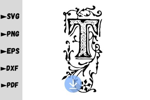 Monogram Letter T, Monogram SVG