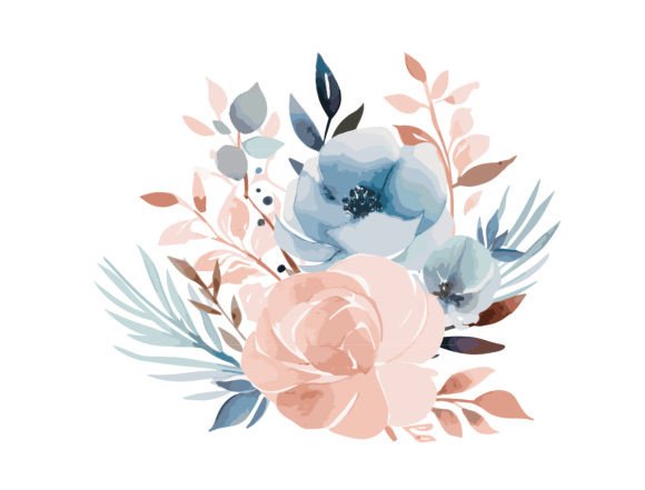 Watercolor Creative Floral Vector Design