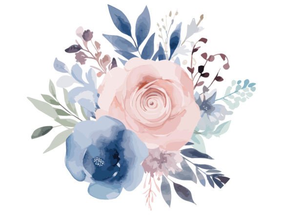 Watercolor Florals for Graphic Design